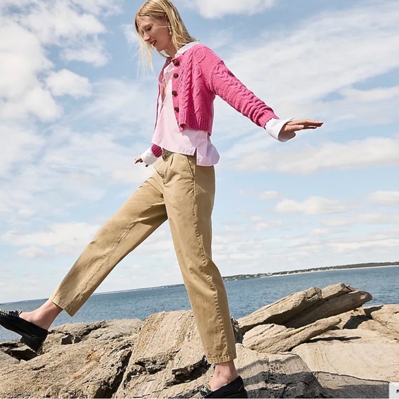 J. Crew pleated chino pant Alhambra green - Picture 2 of 8
